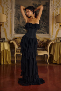 Mirror Palais Ballet Russes Gown Noir Front 5