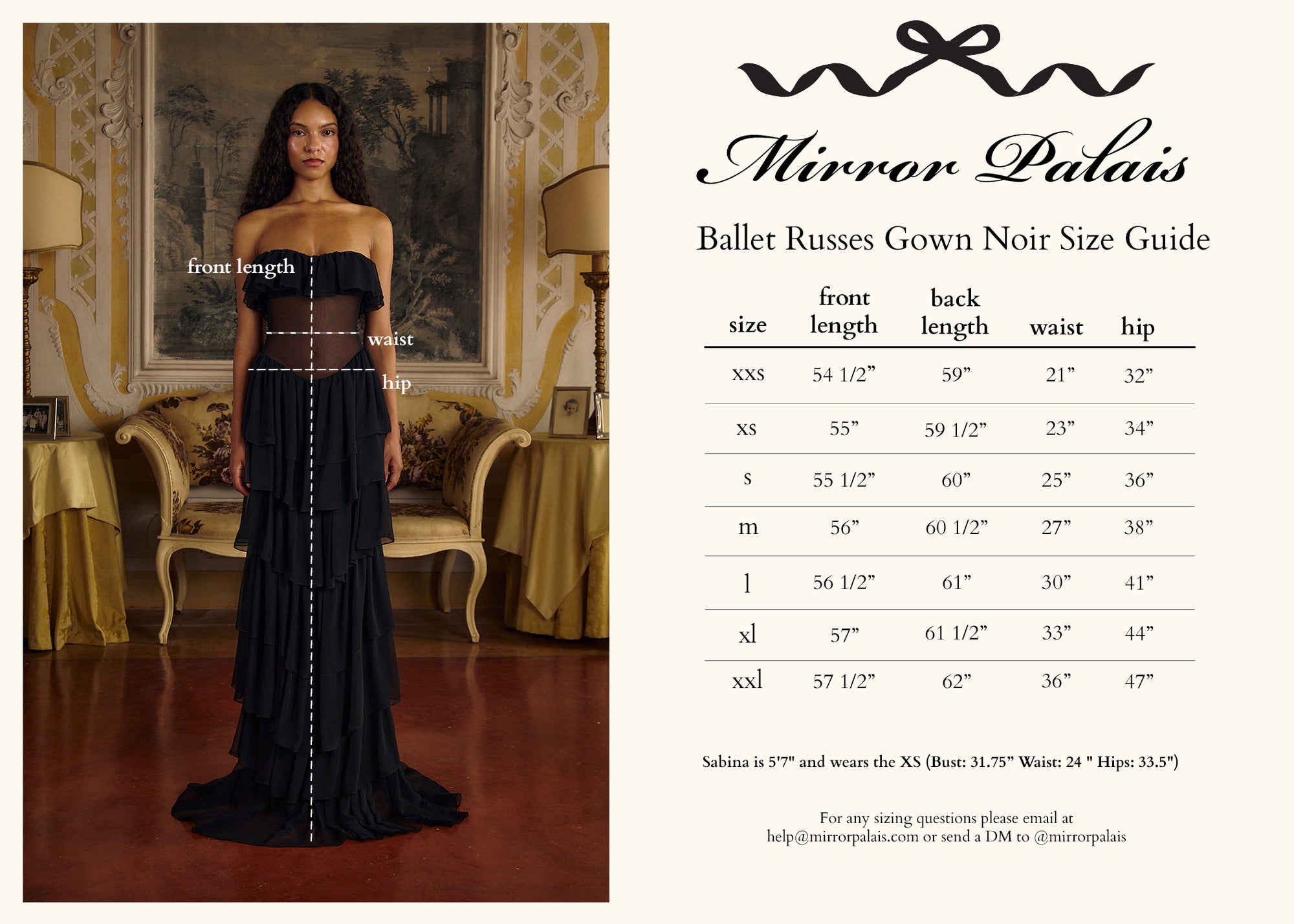 Ballet Russes Gown Noir (Pre-Order)