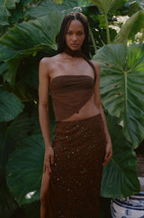 Mirror Palais Deity Top Brown Front 2