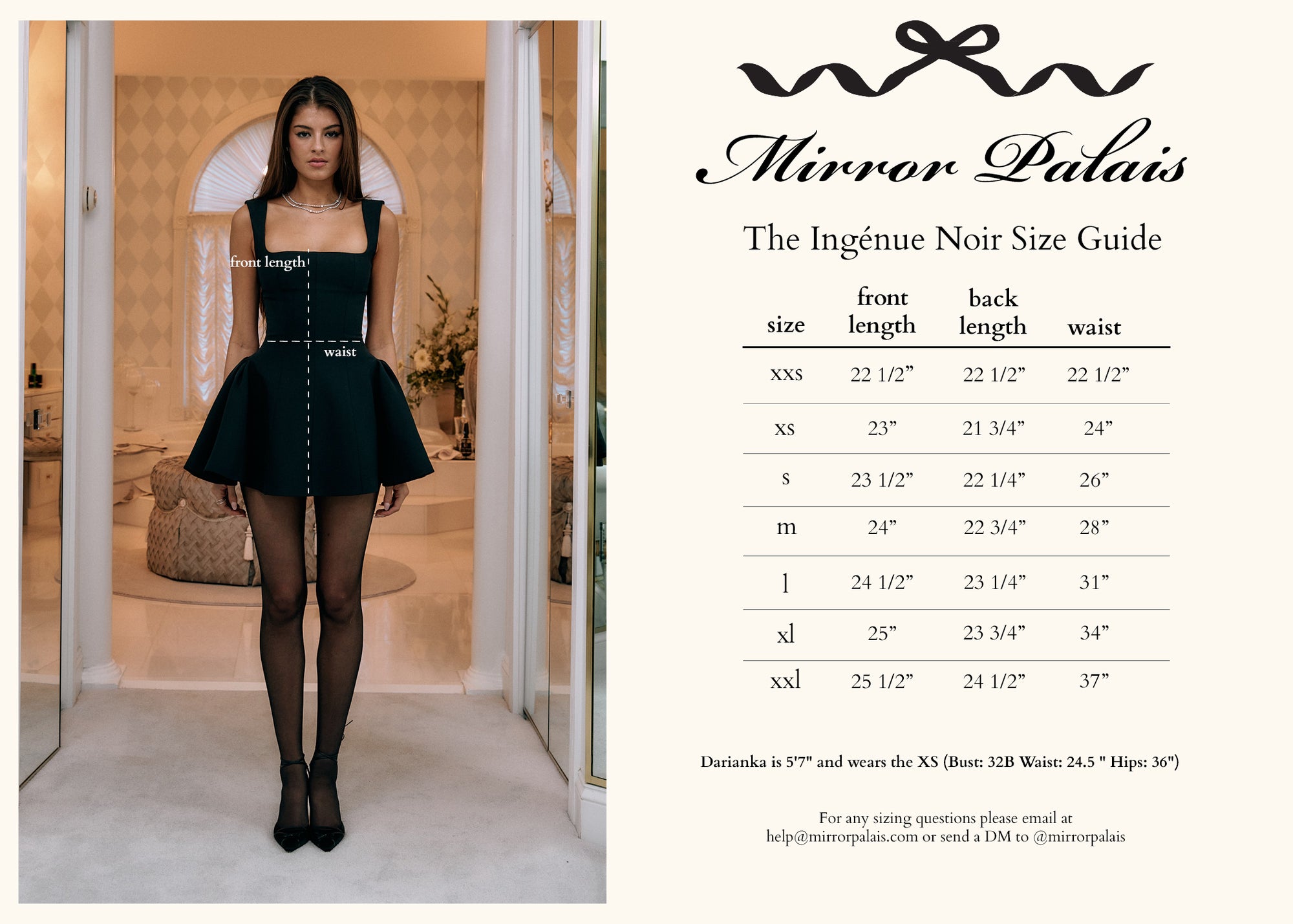 The Ingénue Dress Noir (Pre-Order)