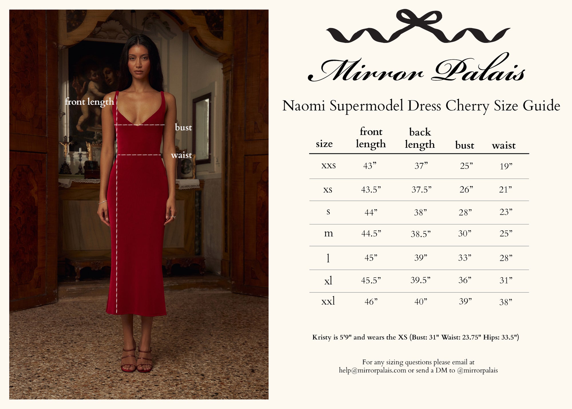 Naomi Supermodel Dress Scarlet (Pre-Order)