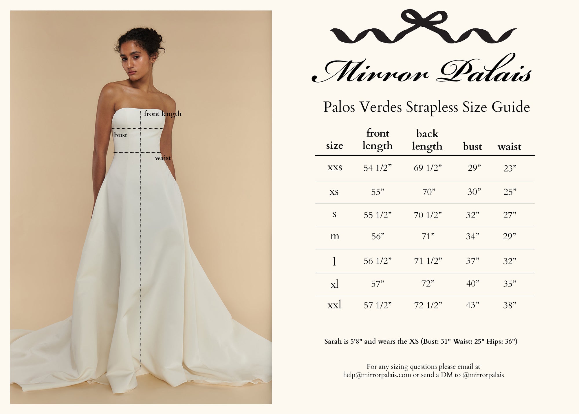 Palos Verdes Strapless Gown (Pre Order)