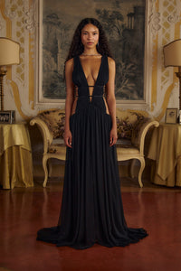 Mirror Palais Venus Gown Noir Front 1