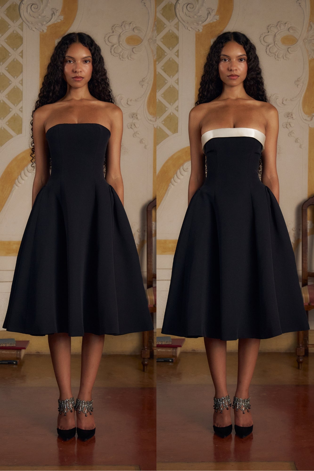 Strapless Opera Lady Length Dress Noir (Pre-Order)