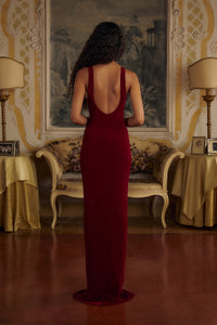 Mirror Palais Yasmeen Supermodel Gown Sangre Back 2