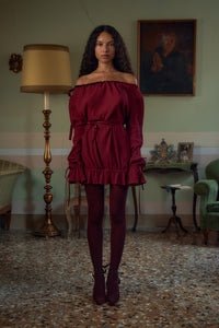 Mirror Palais Botticelli Micro Dress Sangre Front 8