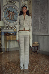 Mirror Palais Creamsicle Cardigan Creme Front 1