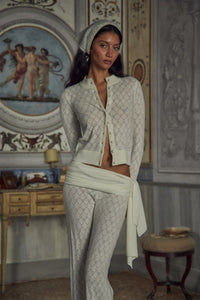 Mirror Palais Creamsicle Cardigan Creme Front 3