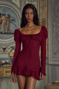 Mirror Palais  Fair Verona Mini Dress Sangre Front 2