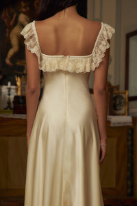 Mirror Palais Sonata Lady Length Dress Back in Creme