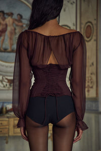 Mirror Palais Vamp Bustier Chianti Back 1