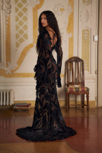 Mirror Palais Velvet Sunset Gown Side 3